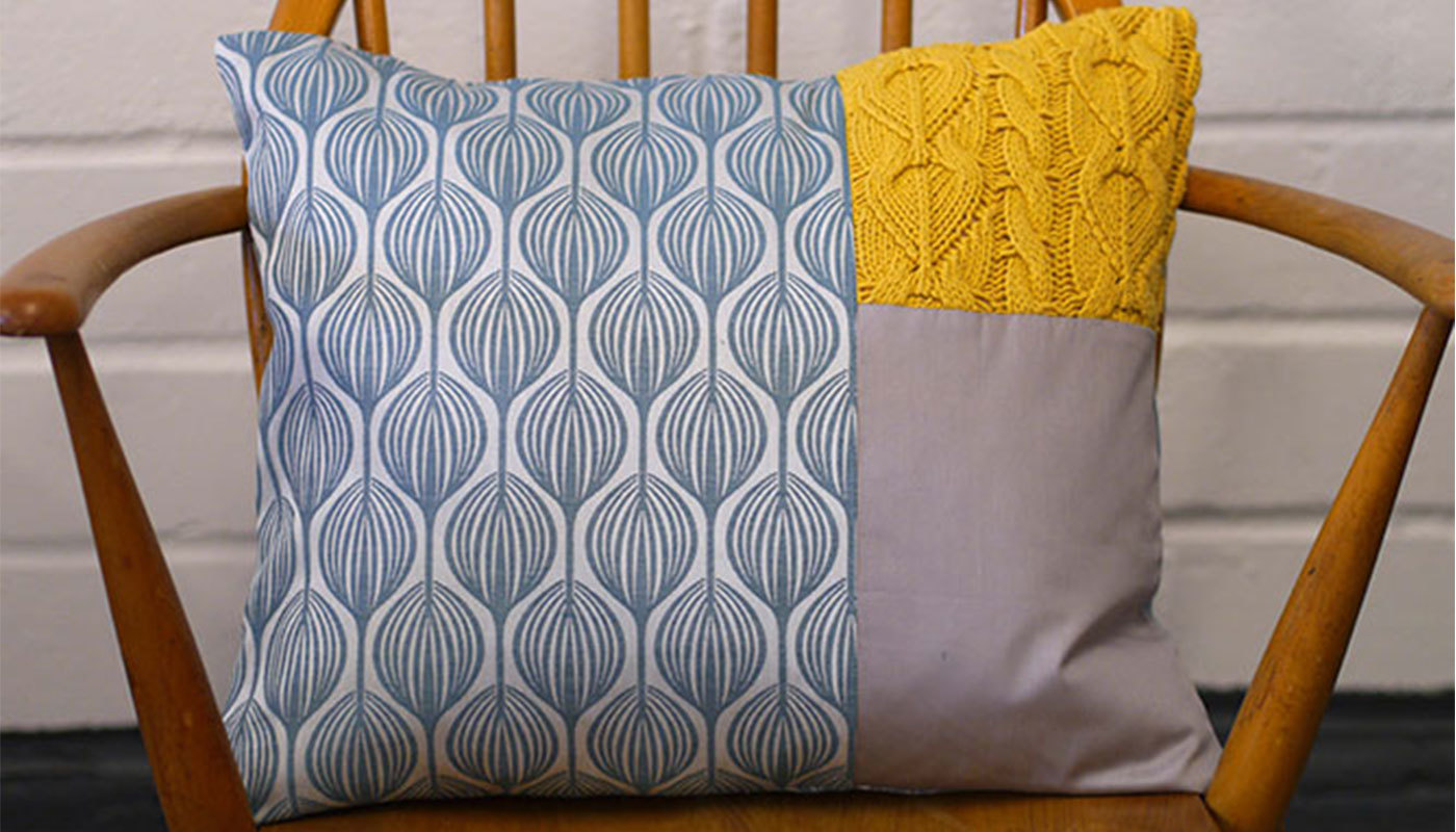 How to make a patchwork pillow from a pillowcase Secret Linen Store