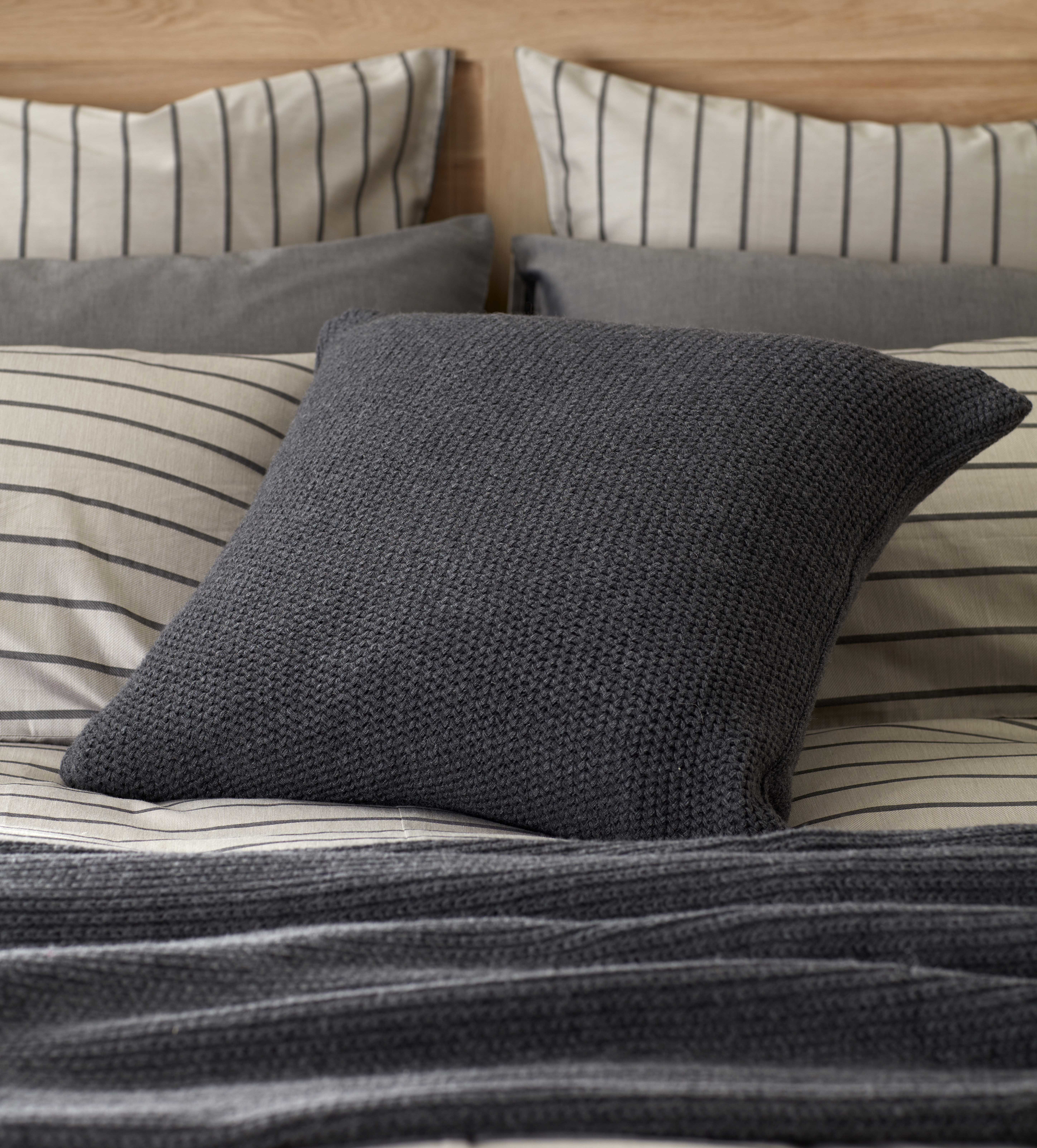 knitted wool cushions