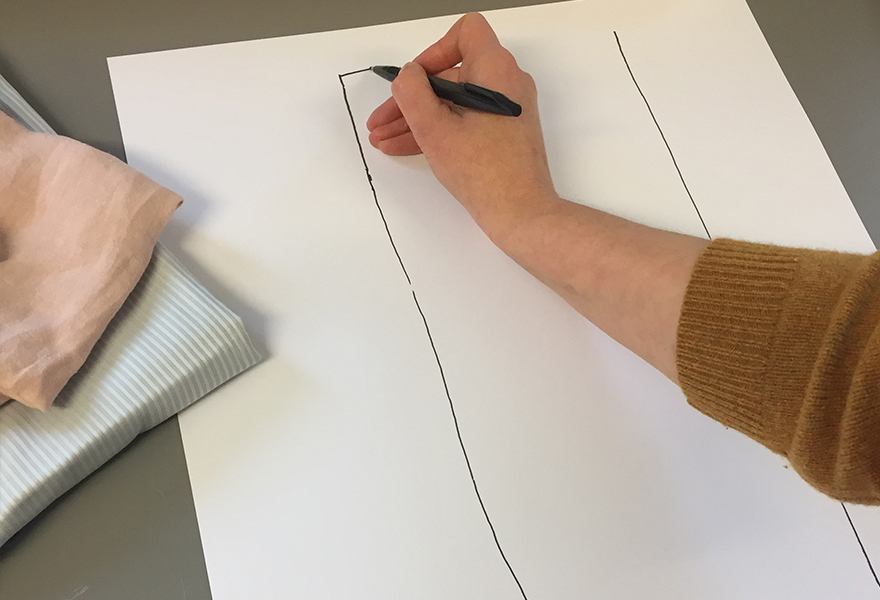 Drawing a Christmas stocking Drawing a Christmas stocking