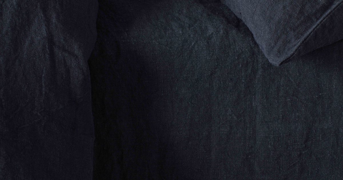 Black 100 Linen Bed Sheets Natural Bedding Secret Linen Store