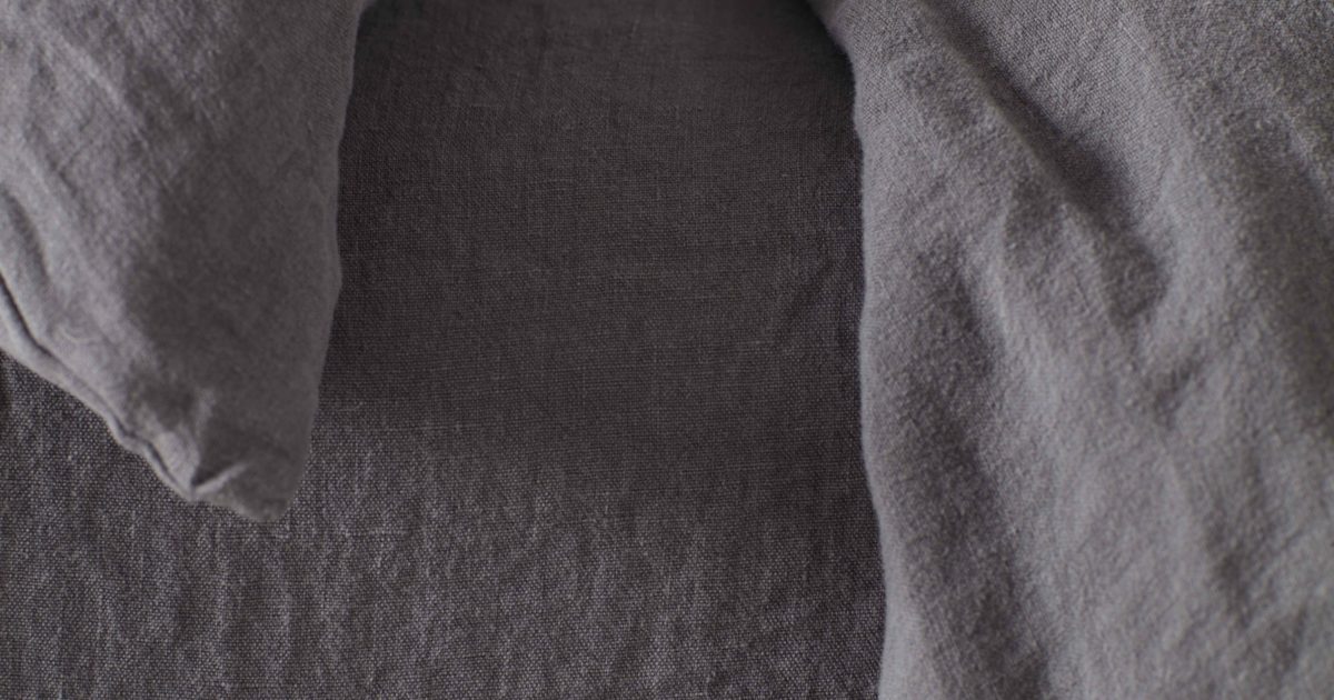 100 Linen Charcoal Grey Fitted Sheet Secret Linen Store