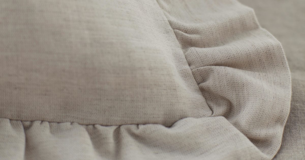 Natural Linen Frilled Pillowcase Secret Linen Store