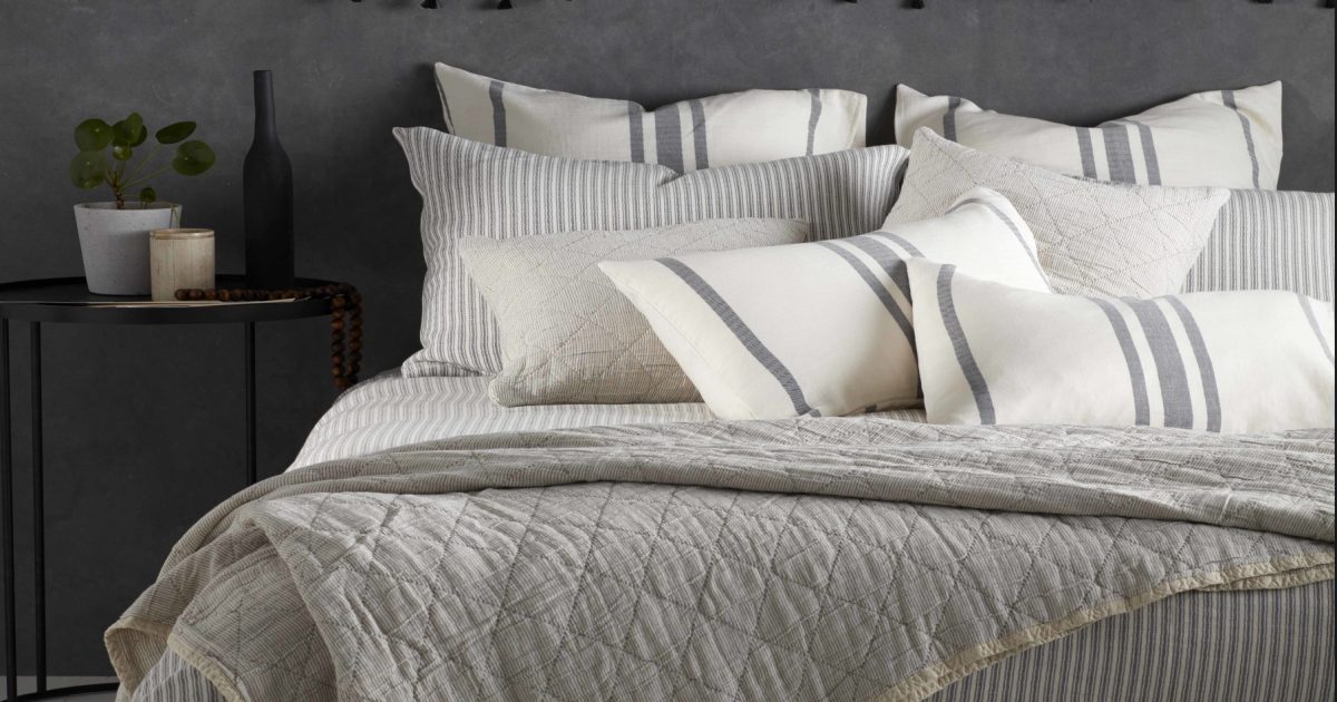Ticking Stripe Grey Duvet Cover Secret Linen - Black And Ivory Ticking Bedding Ticking Stripe Grey Duvet Cover Secret Linen - Black And Ivory Ticking Bedding