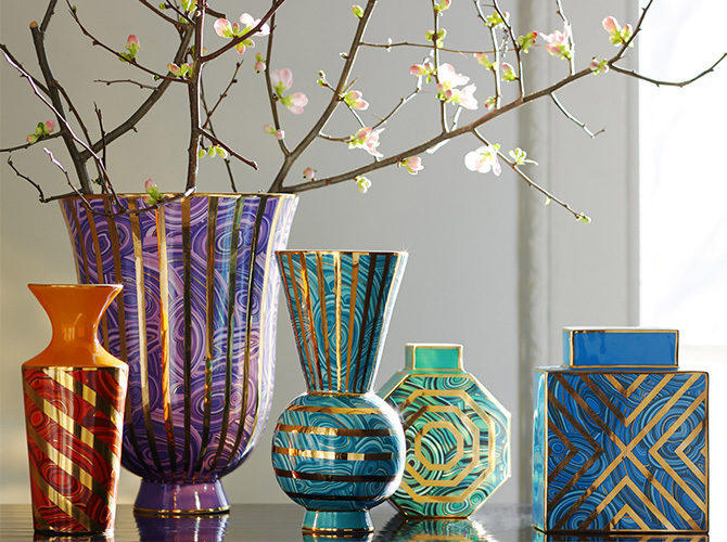 Malachite Rings Vase