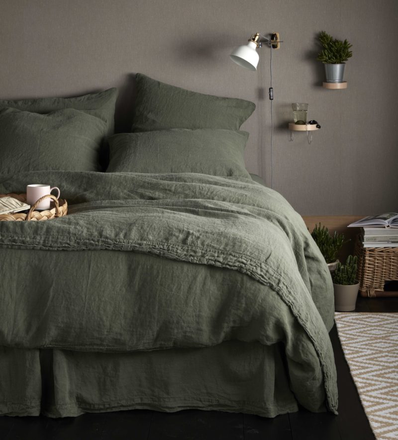 olive green 100 linen fitted sheet secret linen store olive green 100 linen fitted sheet secret linen store