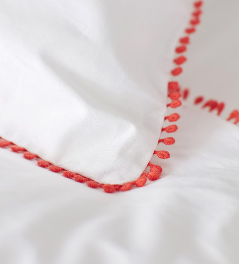 Pom Pom Coral Bed Linen Secret Linen Store