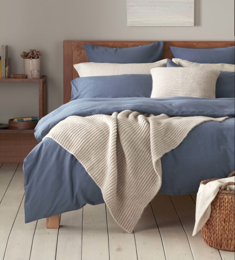 Relaxed Denim Slate Blue Duvet Cover - 100% Cotton | Secret Linen…