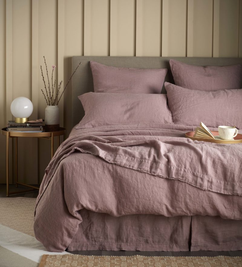 Vintage Rose 100 Linen Duvet Cover Secret Linen Store