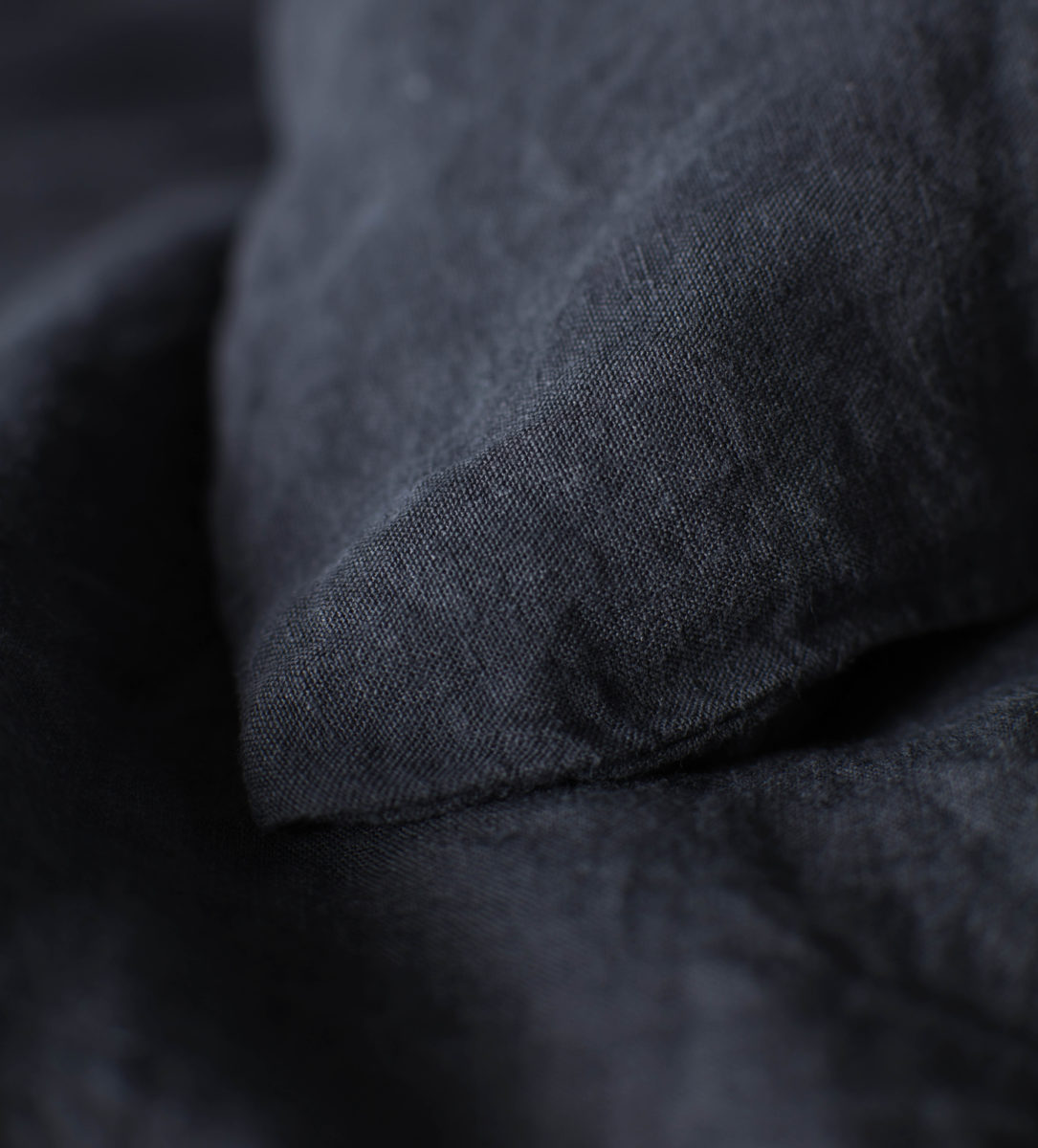 Black 100% Linen Pillowcase | Natural Black 100% Linen Pillowcase | Natural