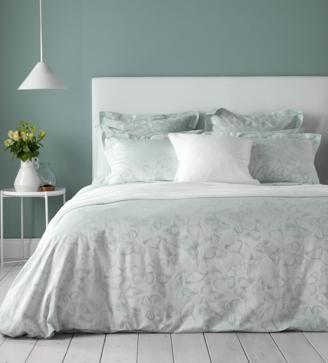 Erfly Duck Egg Duvet Cover 100 Cotton Secret Linen
