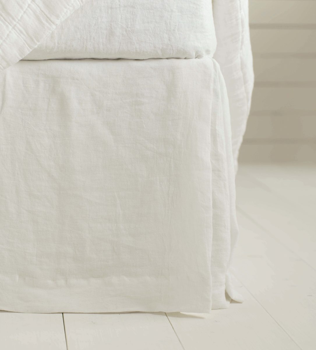 Cream 100 Linen Valance Natural Bedding Set Secret Linen Store