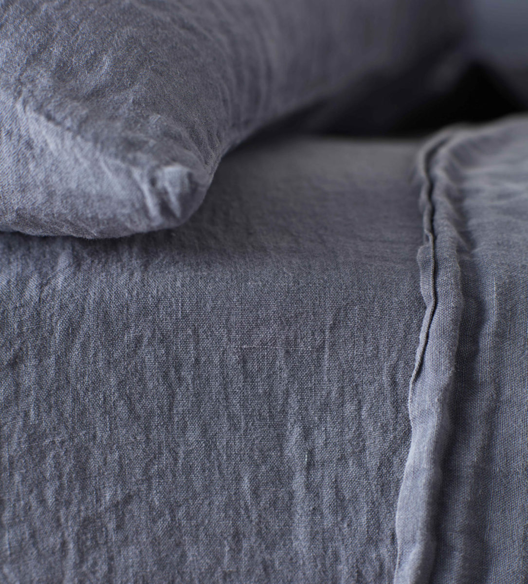 French Blue 100 Linen Bedding Secret Linen Store