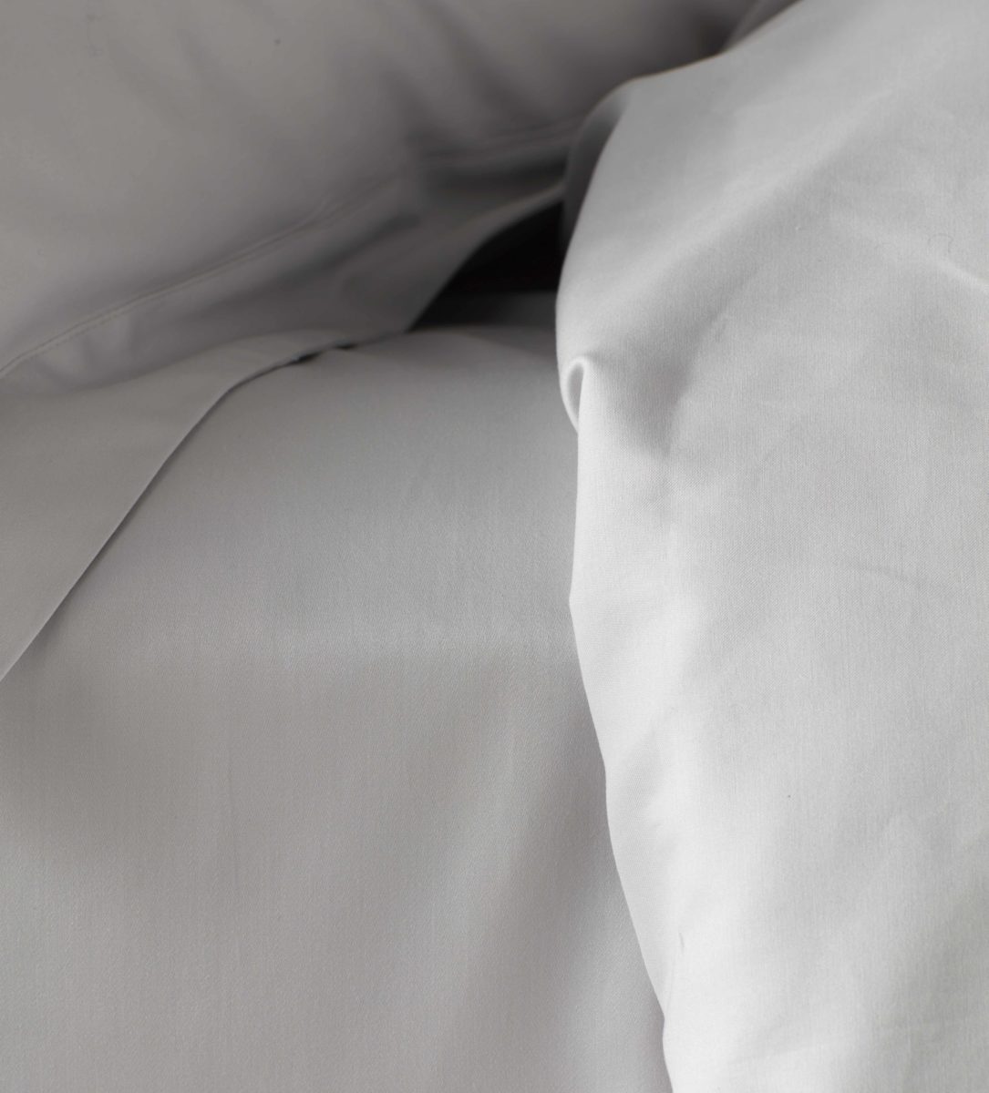 Luxury 600 Thread Count Fitted Sheet Light Grey Secret Linen Store