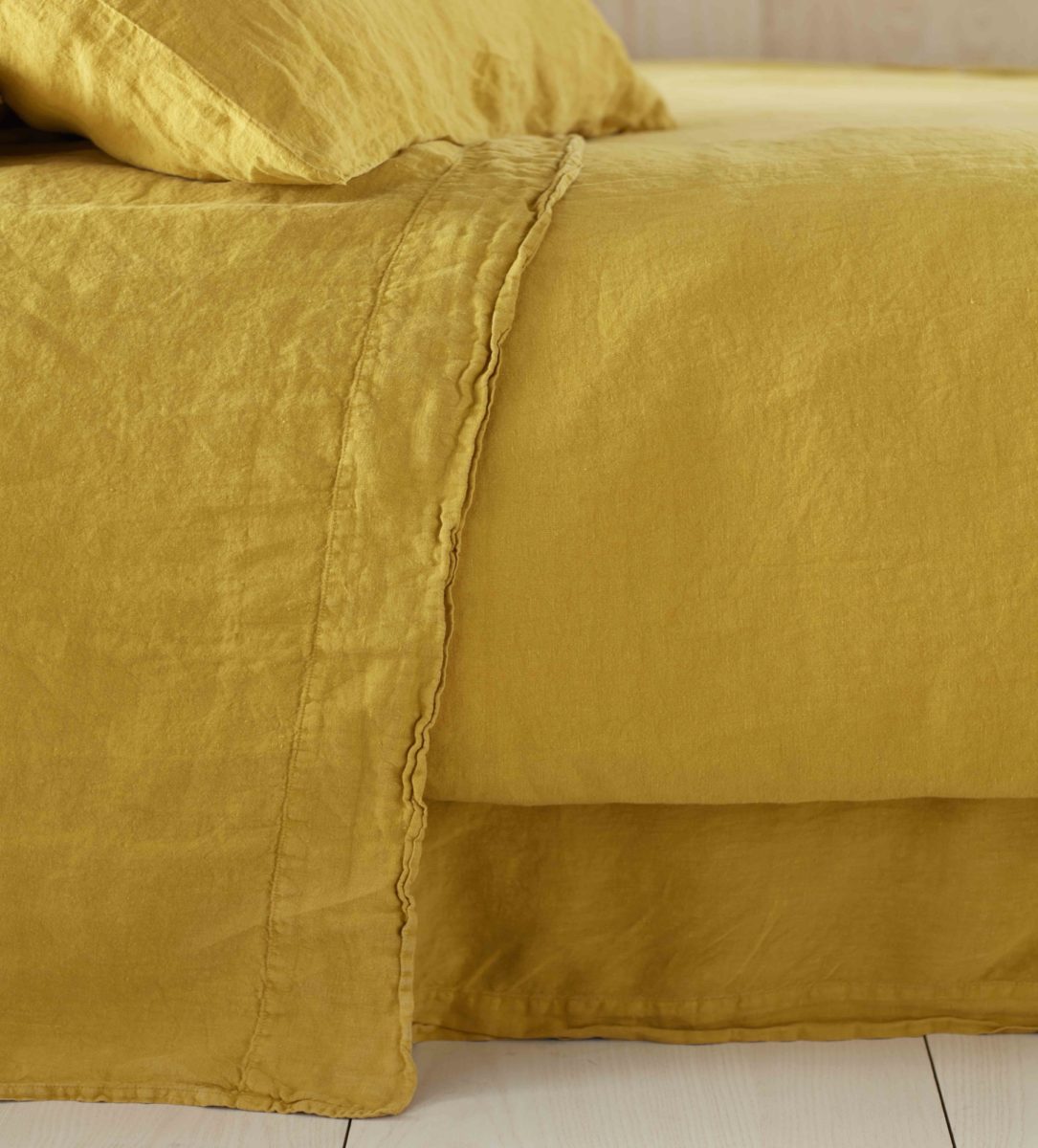 Mustard Yellow 100 Linen Bedding Secret Linen Store