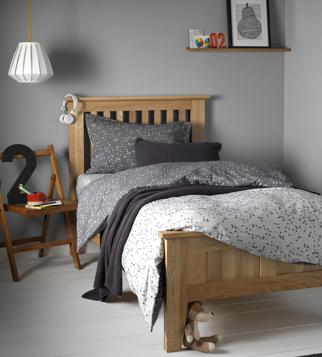 Children S Stars Charcoal Cotton Bedding Secret Linen Stars Charcoal Children S Bed Linen