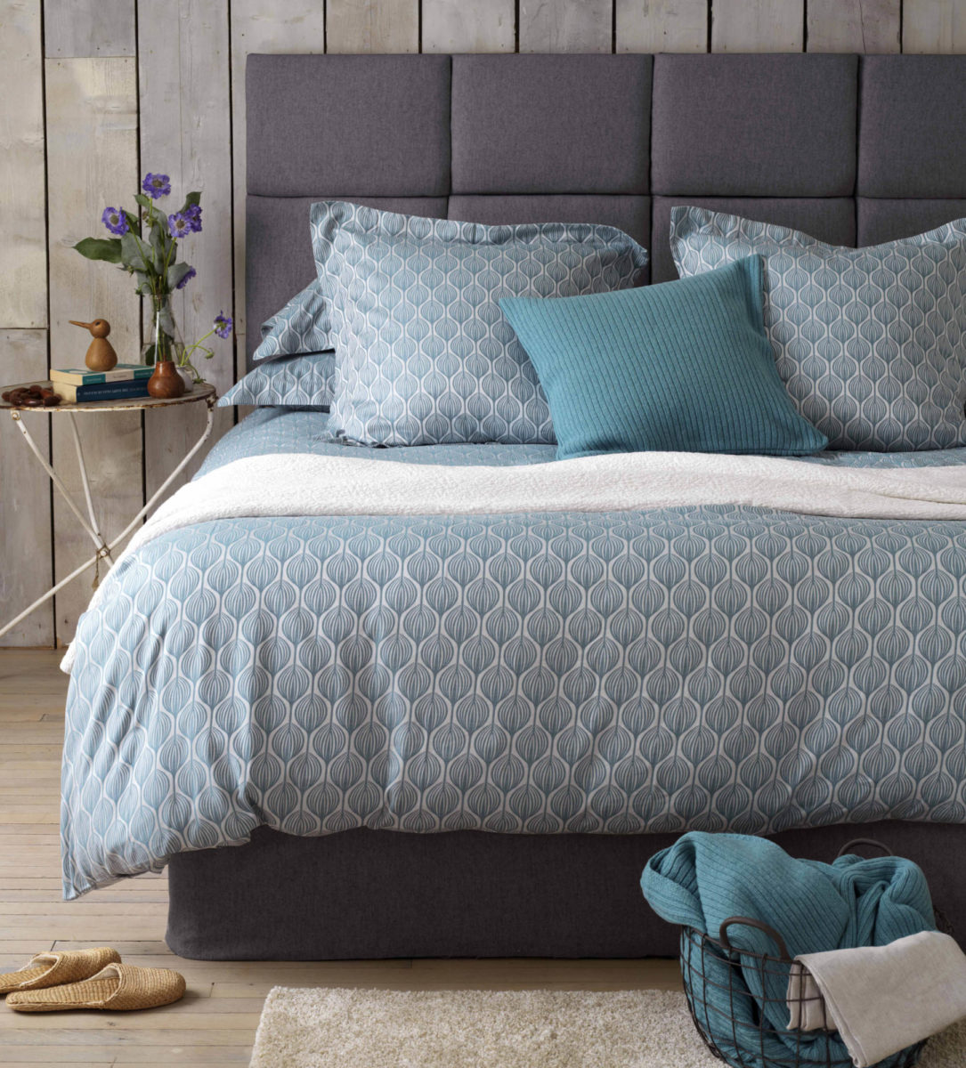 Teasels Teal Bed Linen 100 Cotton Secret