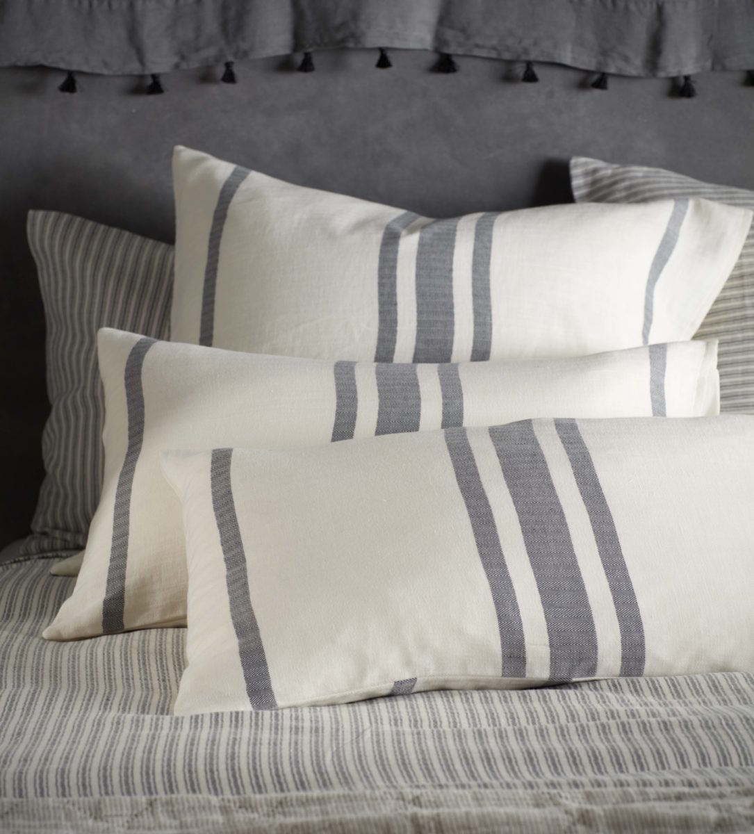 Ticking Stripe Cushion Cover Secret Linen Store