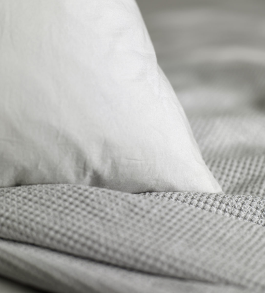 Washed Cotton Light Grey Flat Sheets Secret Linen
