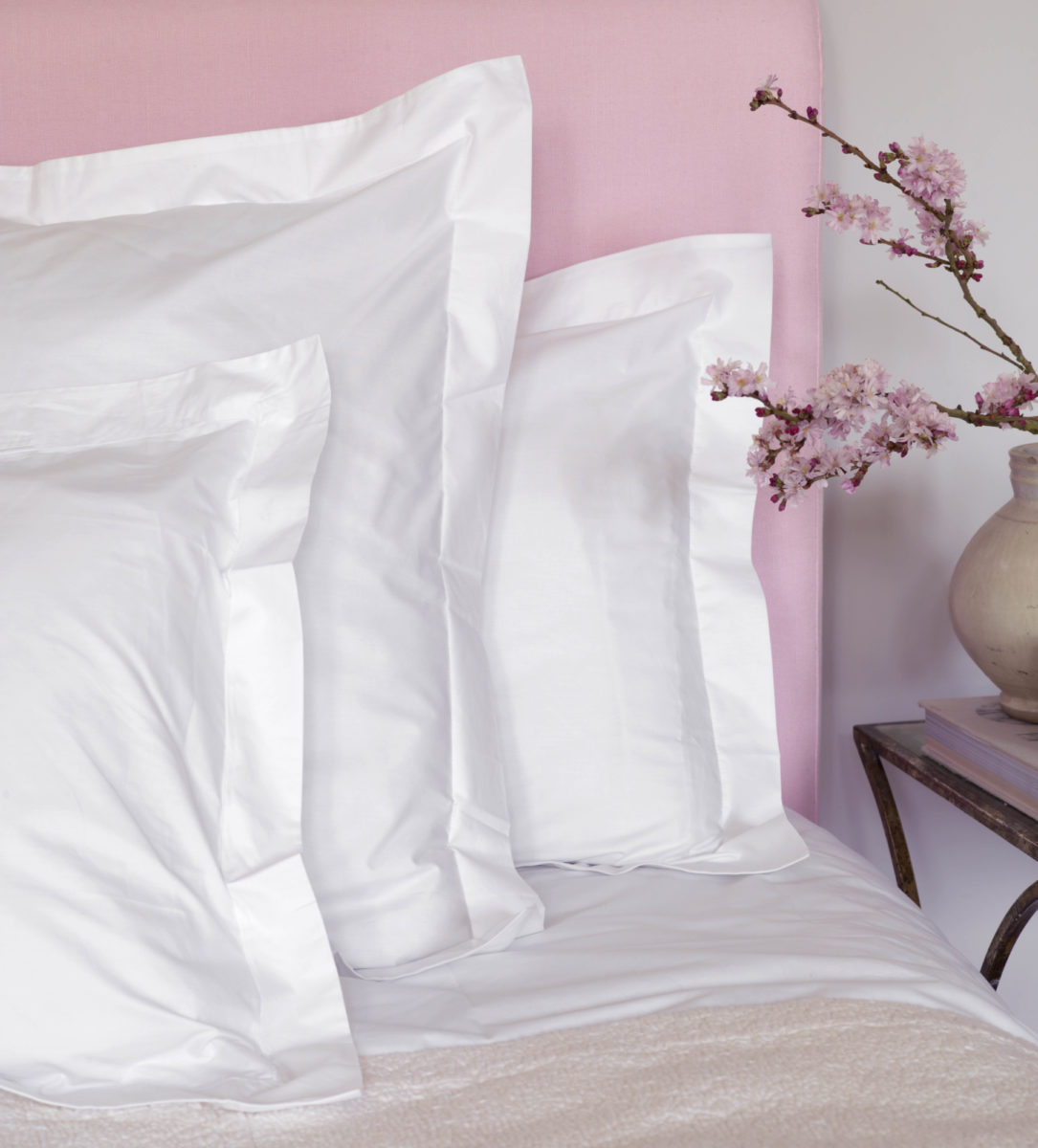 White Cotton Percale Euorpean Size Pillowcases 50 X 80cm Secret