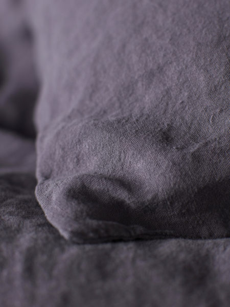 Aubergine 100% Linen Pillowcase