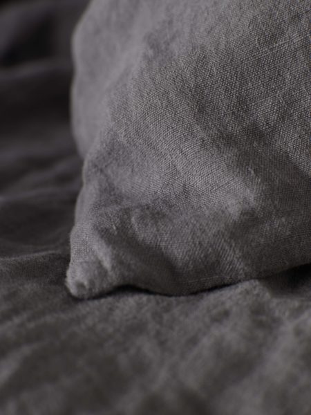 Charcoal 100% Linen Bed Linen
