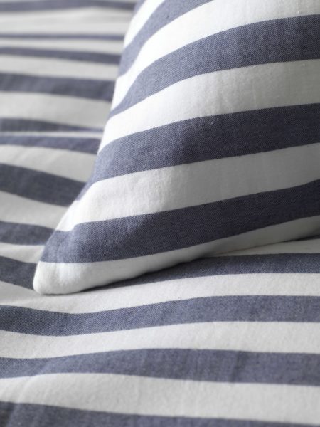 Coastal Stripe Navy Bed Linen