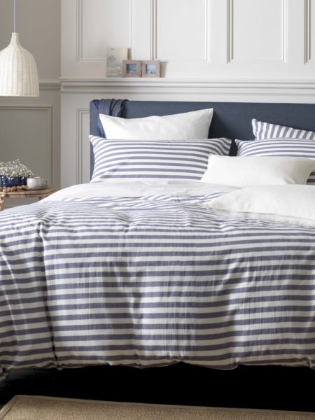 Coastal Stripe Navy Bed Linen