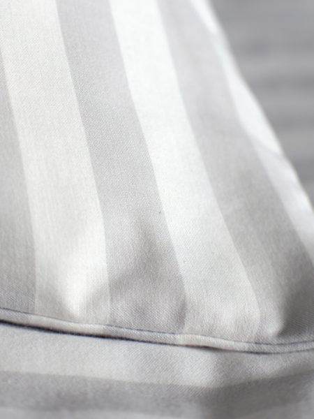 Coastal Stripe Pebble Grey Pillowcase