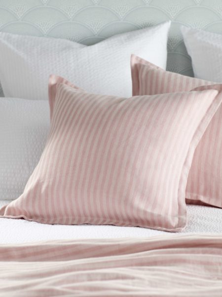 Blush Pink Herringbone Cushion Cover