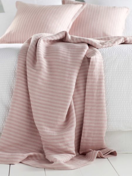 Tiny Stripe Blush Pink Bedding | Secret Tiny Stripe Blush Pink Pillowcase
