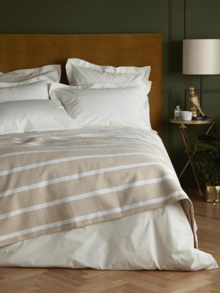 Cream Cotton Percale 200 Thread Count Bed Linen