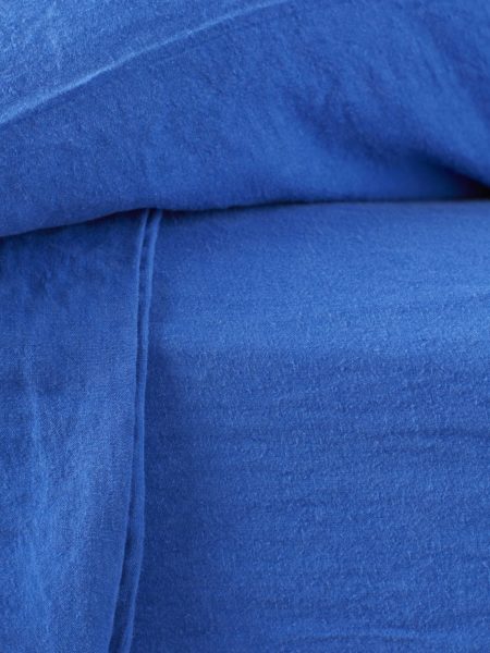 Dazzling Blue 100% Linen Bed Sheets