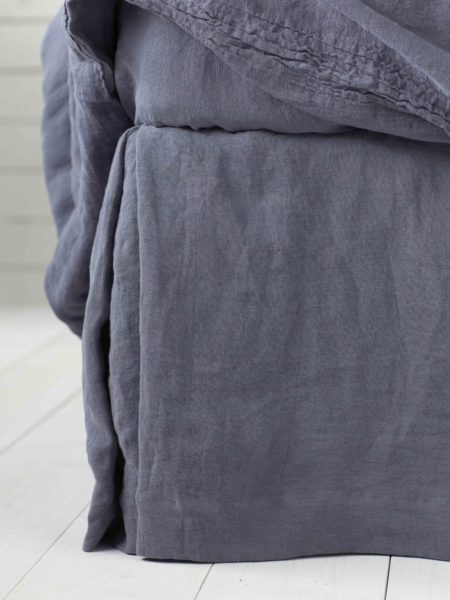 French Blue 100% Linen Valance