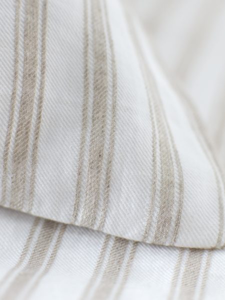 French Ticking Stripe Natural Bed Linen