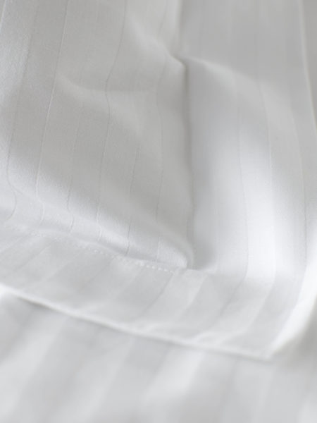 Hotel Stripe White Bed Linen