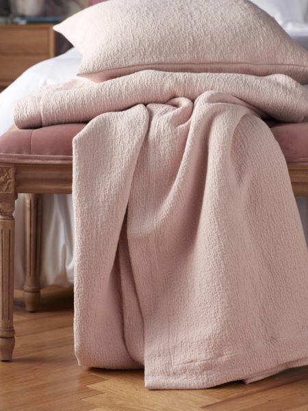Tiny Stripe Blush Pink Pillowcase Tiny Stripe Blush Pink Pillowcase