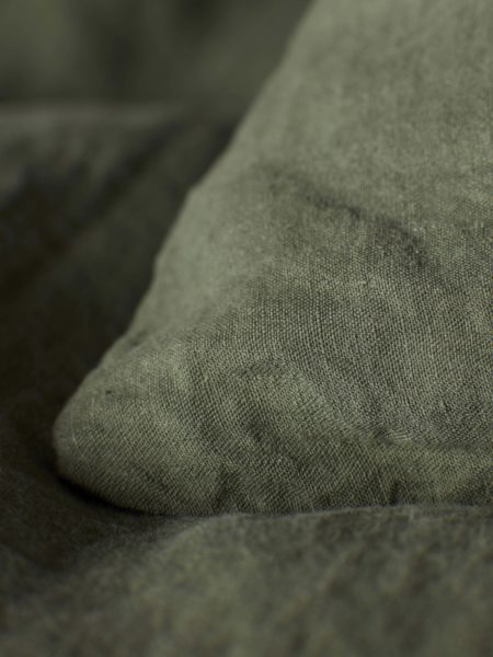 Olive Green 100% Linen Bed Linen