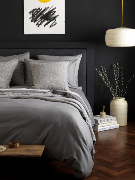 Relaxed Denim Graphite Grey Bed Linen
