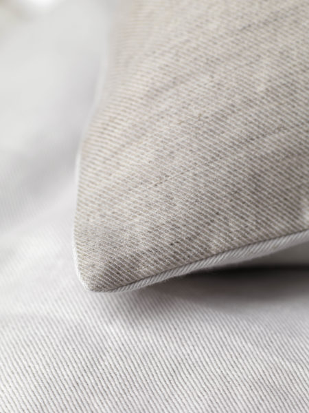 Relaxed Denim Natural Linen Pillowcase
