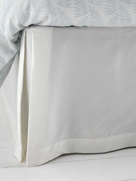Relaxed Denim White Box Pleat Valance
