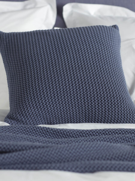 Cushions Cotton Knitted Cushion Covers Secret Linen Knitted Blue Cushion Cover