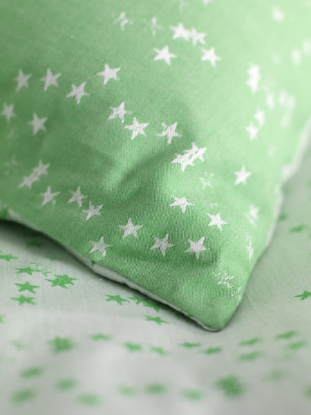 Stars Green Children's Bed Linen