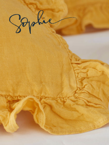 Super Lemon 100% Linen Pillowcase