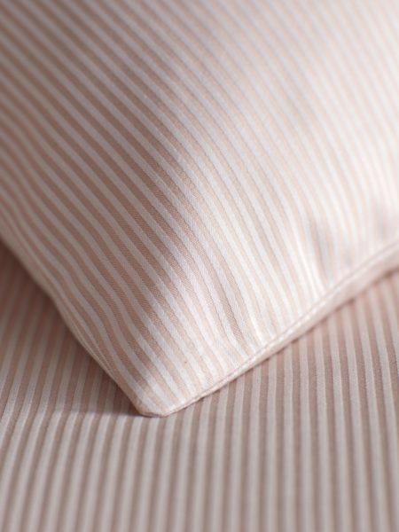Tiny Stripe Blush Pink Bed Linen