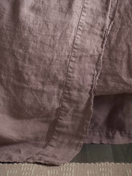 Vintage Rose 100% Linen Flat Sheet