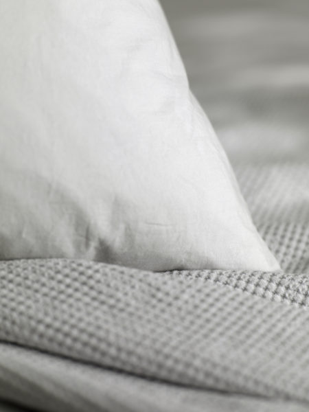 Washed Cotton Percale Light Grey Bed Linen