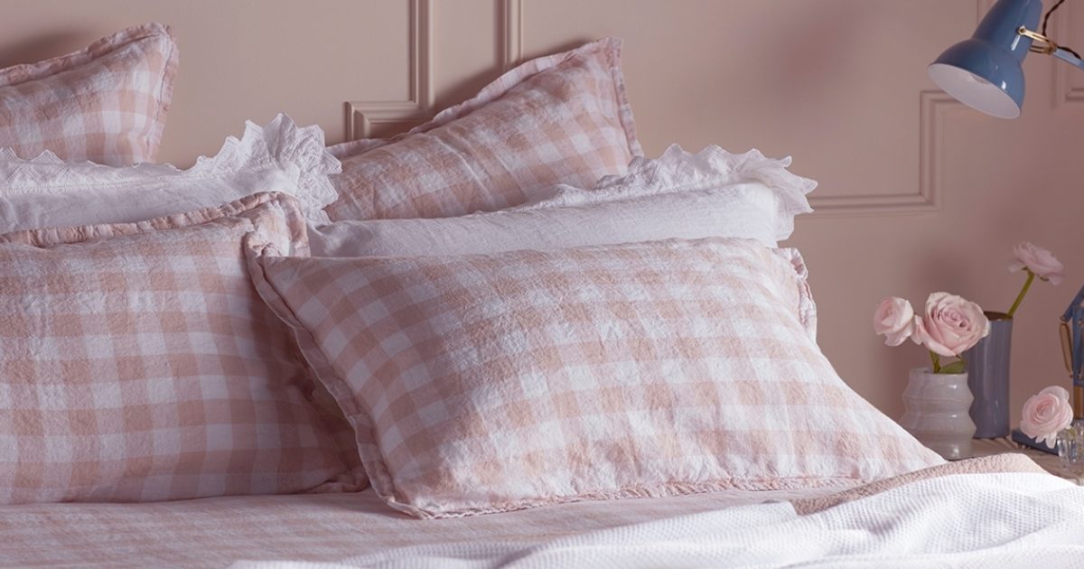 Gingham Bedding 100 Linen Bedding Secret Linen Store