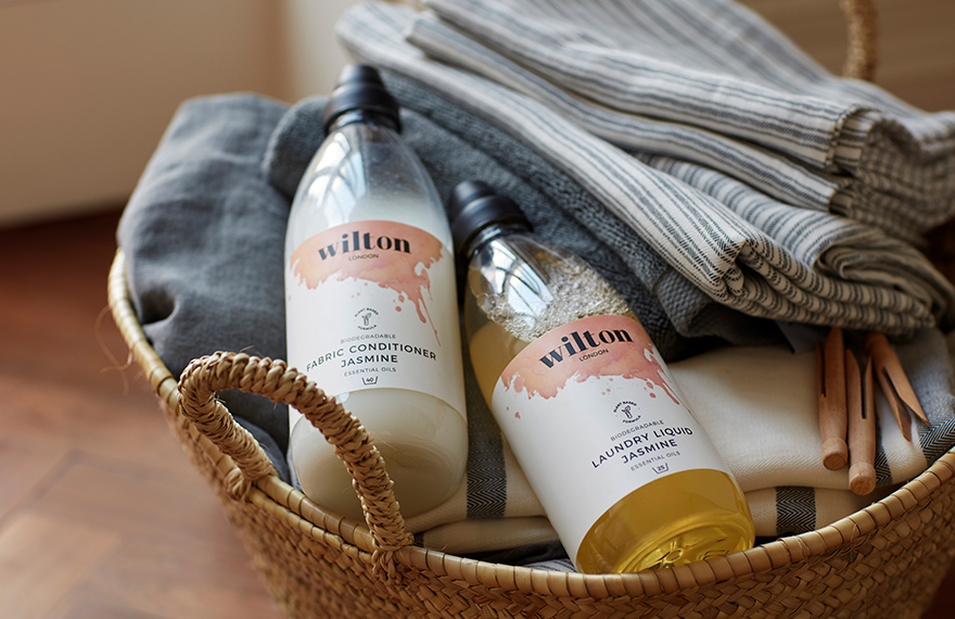 Wilton London Laundry Liquid in a Laundry Basket