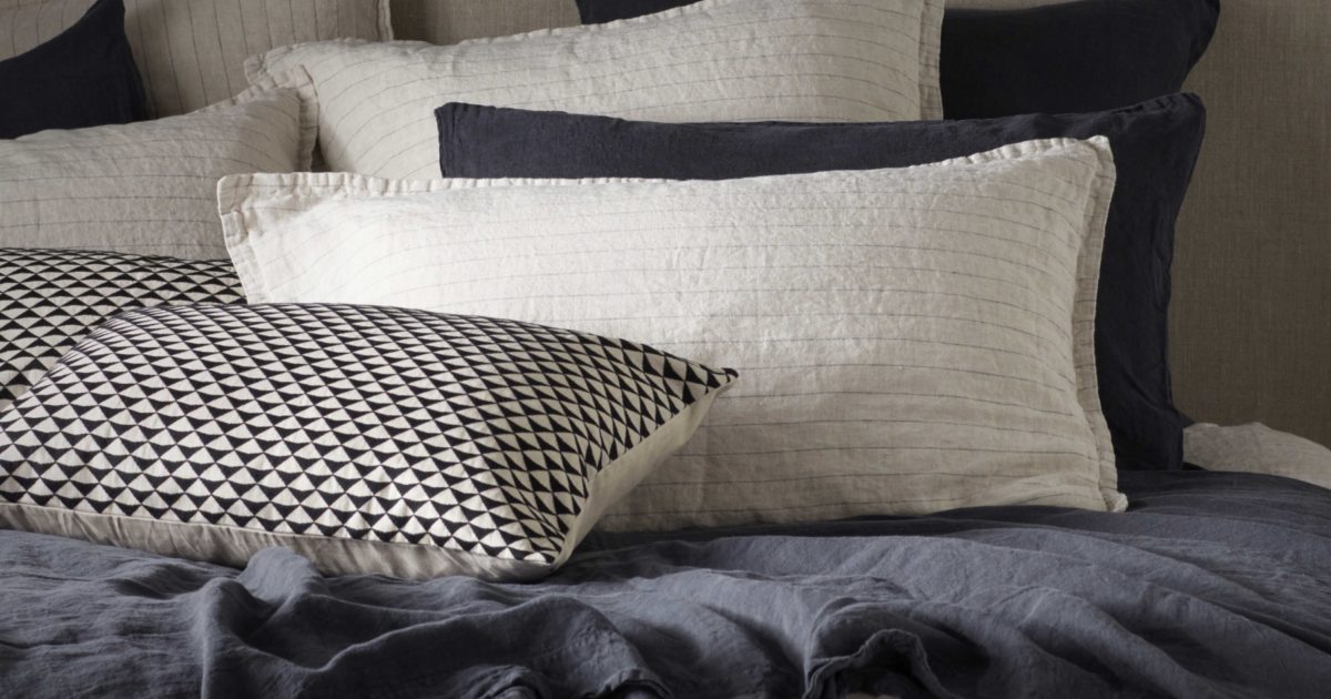 Natural Stripe 100 Linen Bedding Secret Linen Store