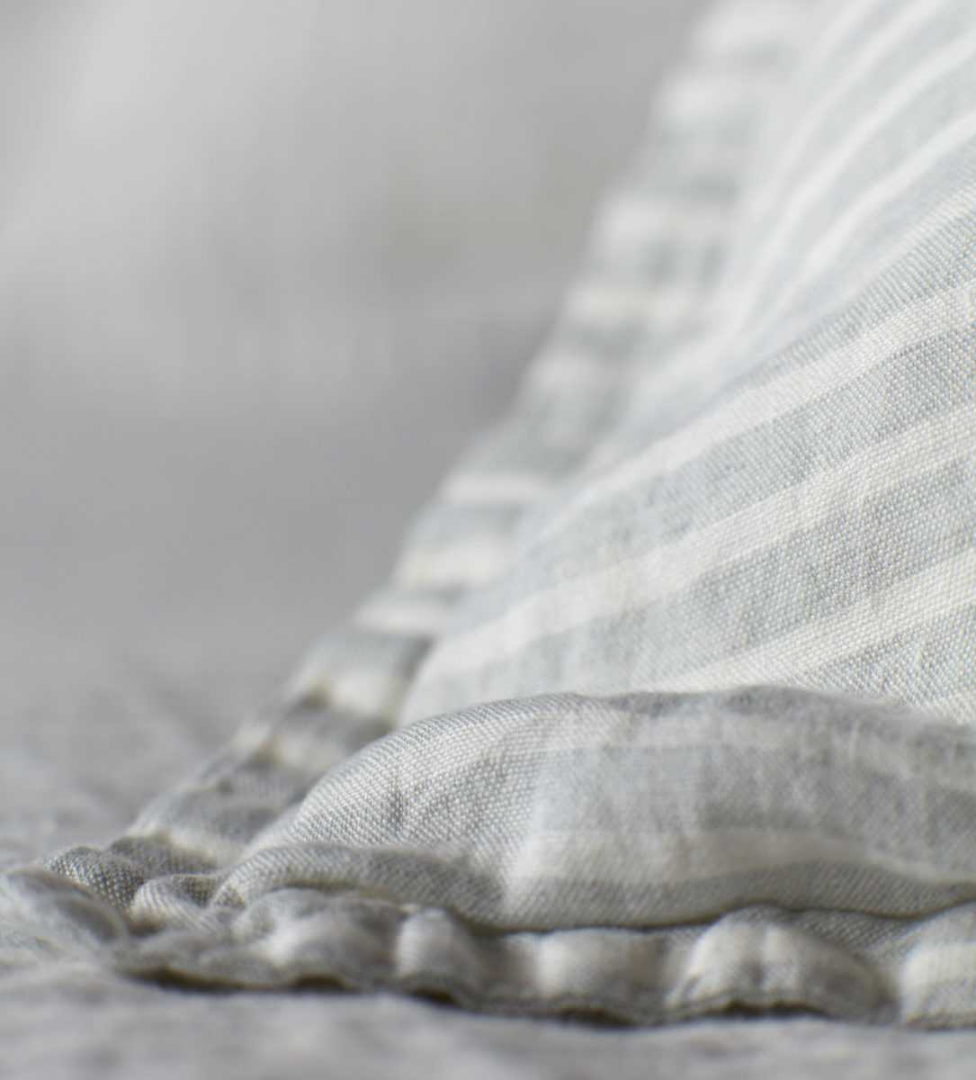 Sage Stripe 100 Linen Bedding Secret Linen Store